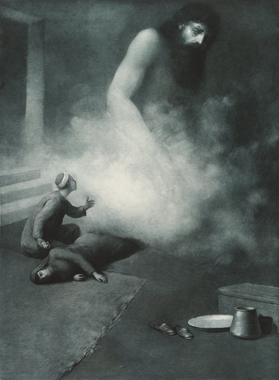 Aladyn i dżin, 1897 autorstwa Albert Letchford