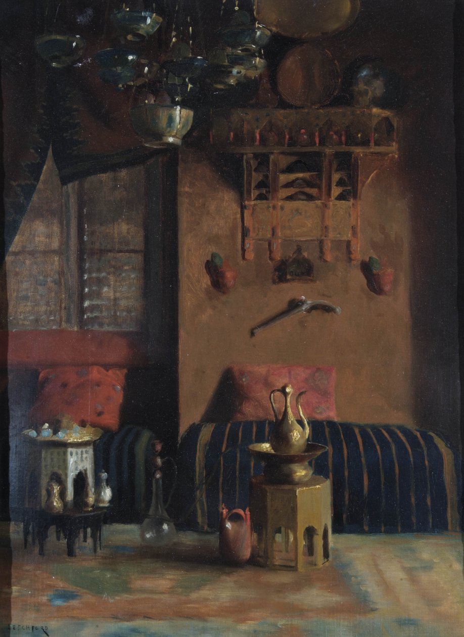 Pokój dla palących Sir Richarda Burtona, 1889 autorstwa Albert Letchford