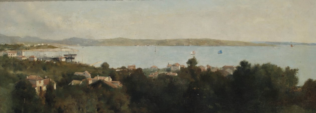 Widok Triestu, Włochy, ok.1889 autorstwa Albert Letchford