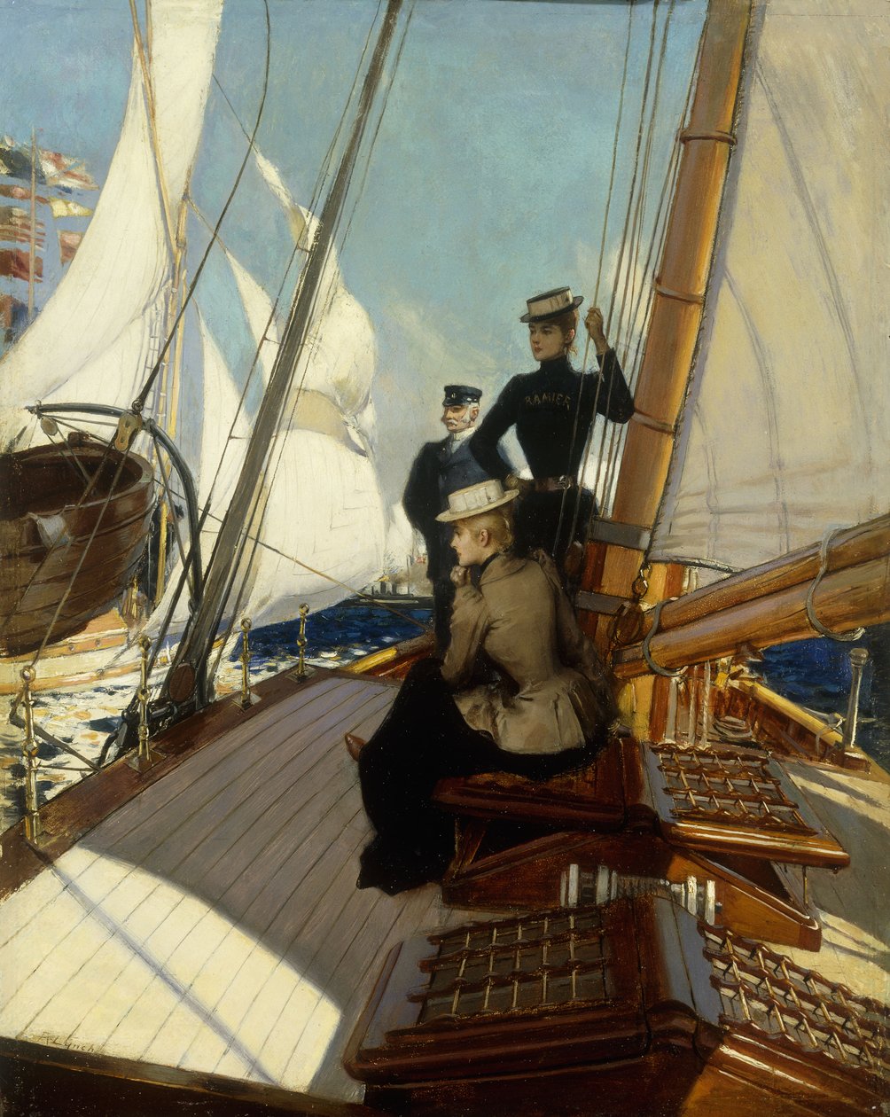 Popołudnie na morzu autorstwa Albert Lynch