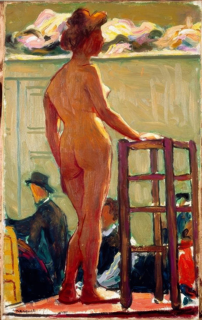 Akt na piedestale autorstwa Albert Marquet