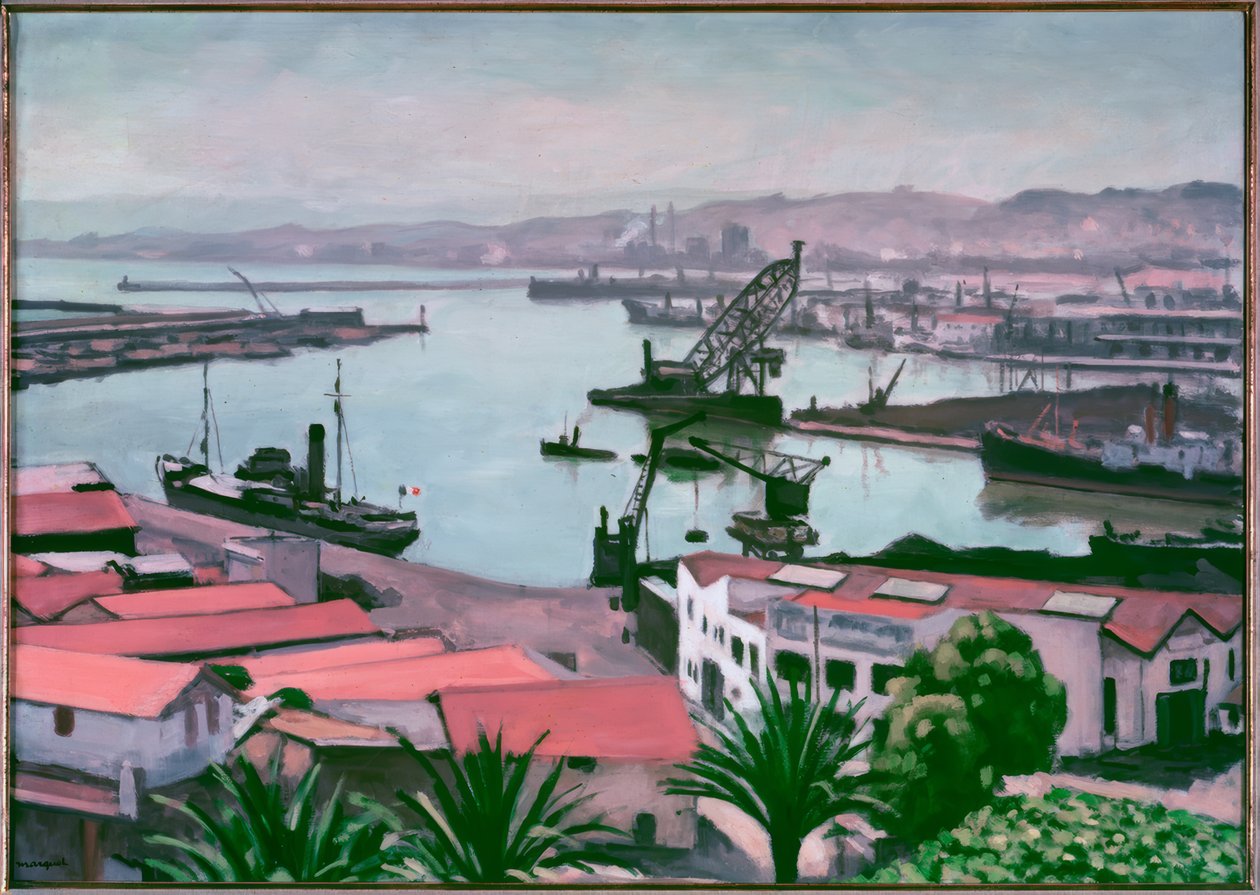 Algier, czerwone dachy autorstwa Albert Marquet