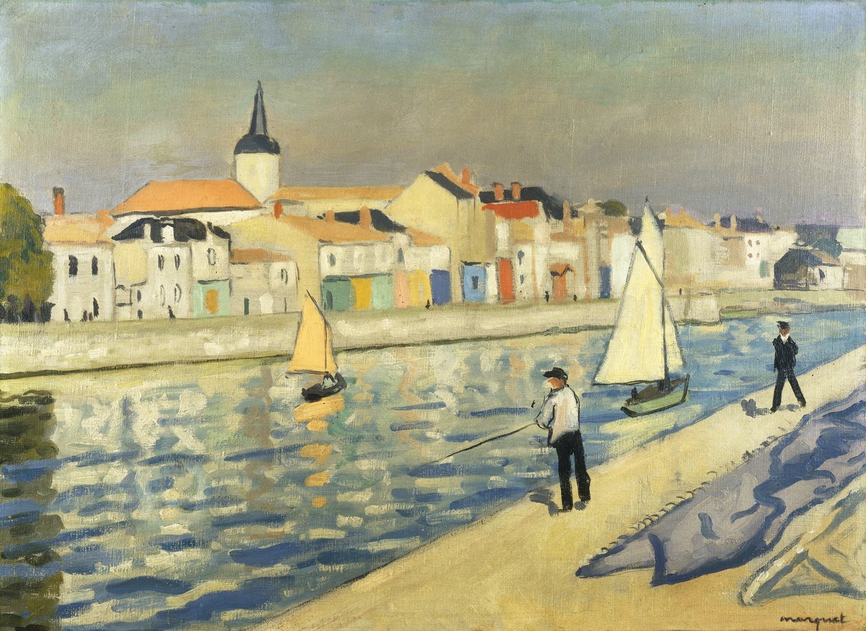 Wędkarze w Chaume; Wędkarze w La Chaume autorstwa Albert Marquet
