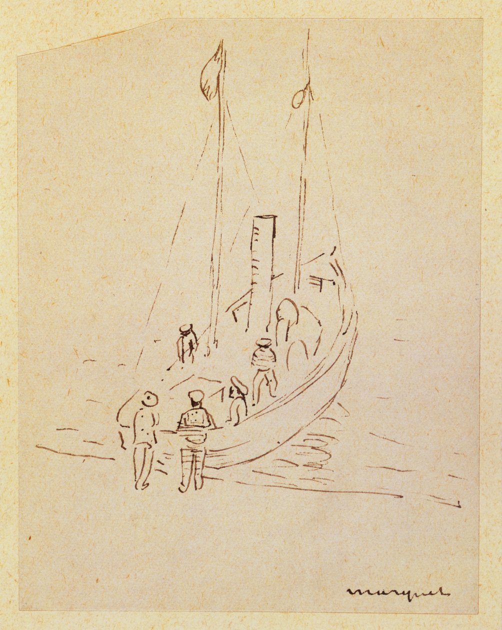 Łódź (ołówek na papierze) autorstwa Albert Marquet