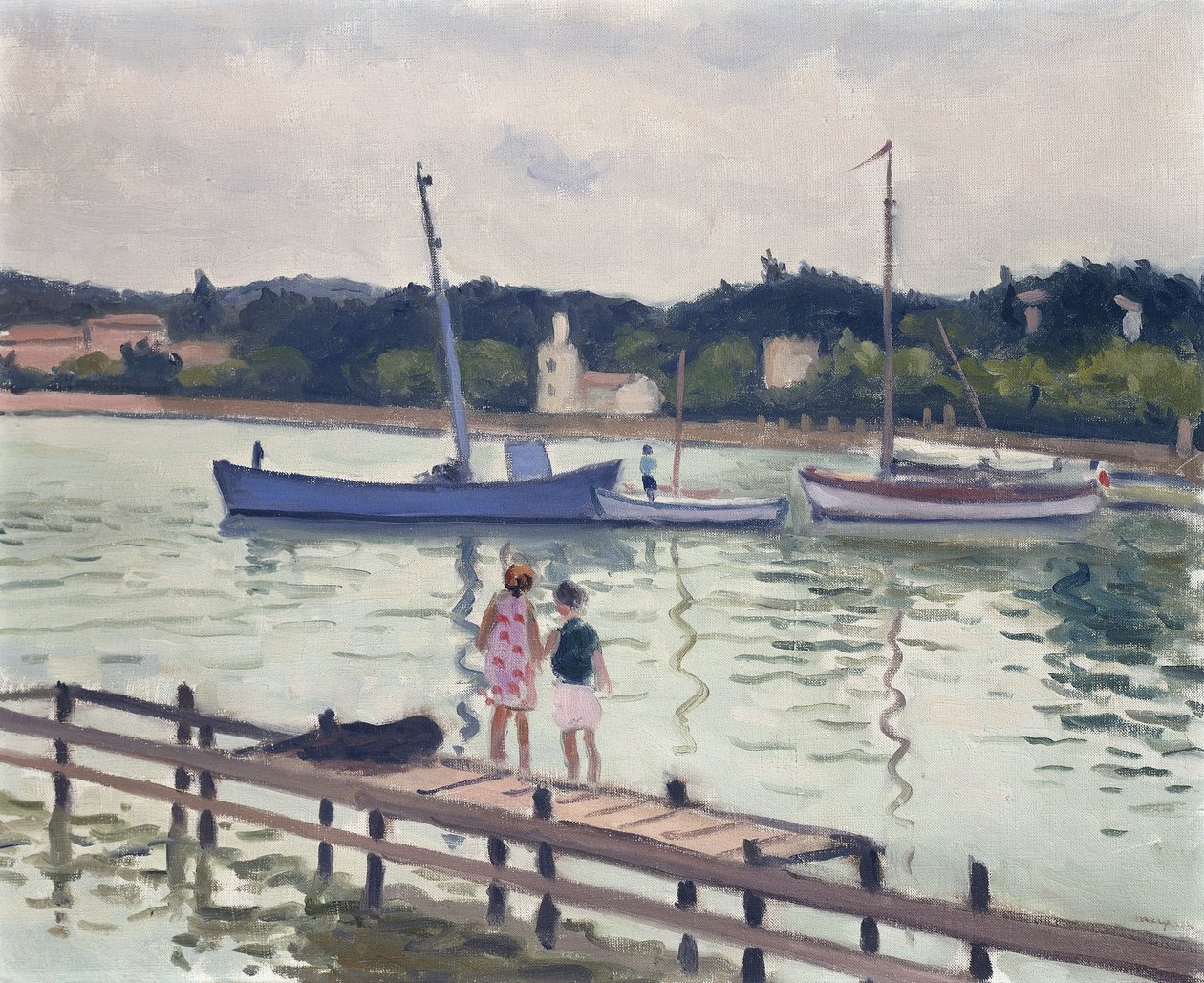 Dzieci i Żaglówki; Dzieci w Porquerolles autorstwa Albert Marquet