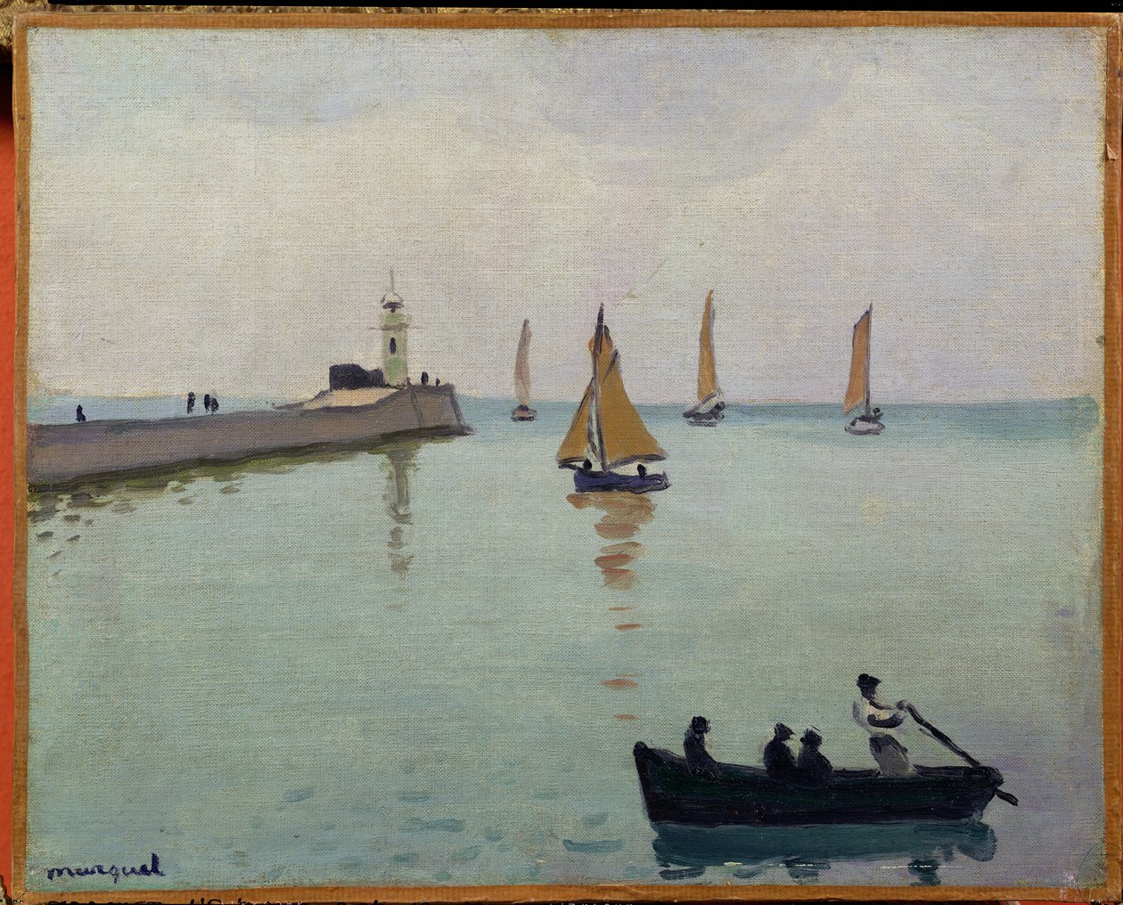 Wejście do portu (olej na płótnie) autorstwa Albert Marquet