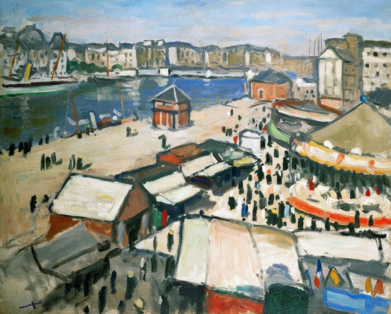 Fete foraine (Wesołe miasteczko). olej na płótnie autorstwa Albert Marquet