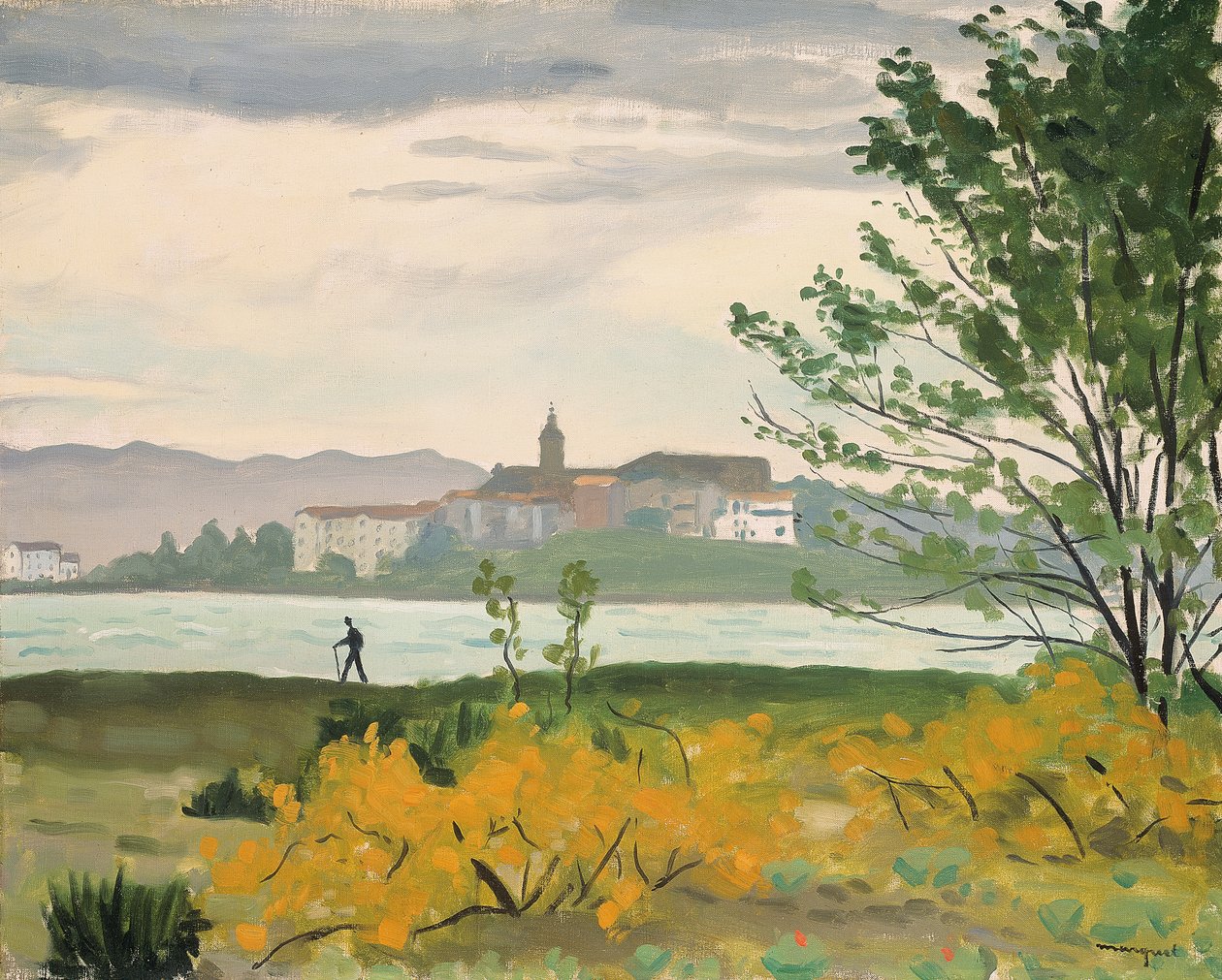 Hondarribia, widok na Hendaye, Le Promeneur autorstwa Albert Marquet