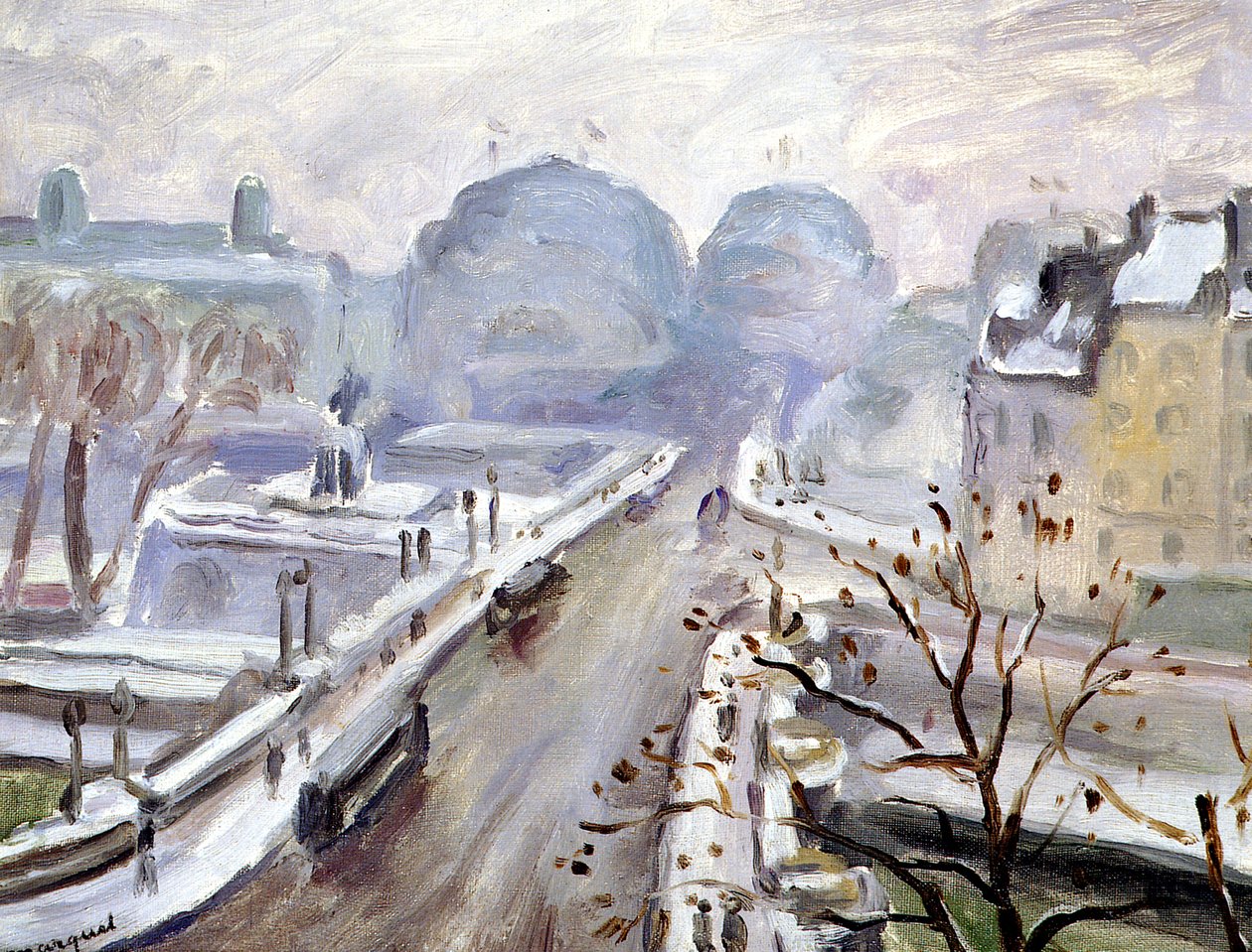 Francuski: Pont Neuf pod śniegiem autorstwa Albert Marquet