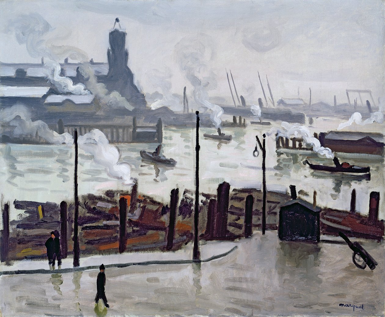 Port w Hamburgu autorstwa Albert Marquet