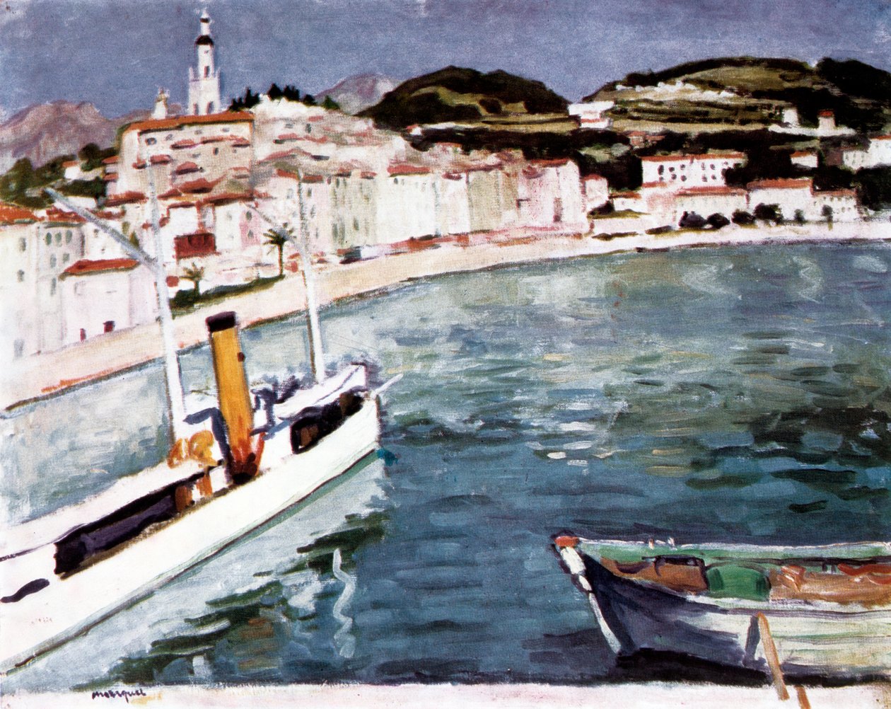 Port w Menton, 1905 autorstwa Albert Marquet