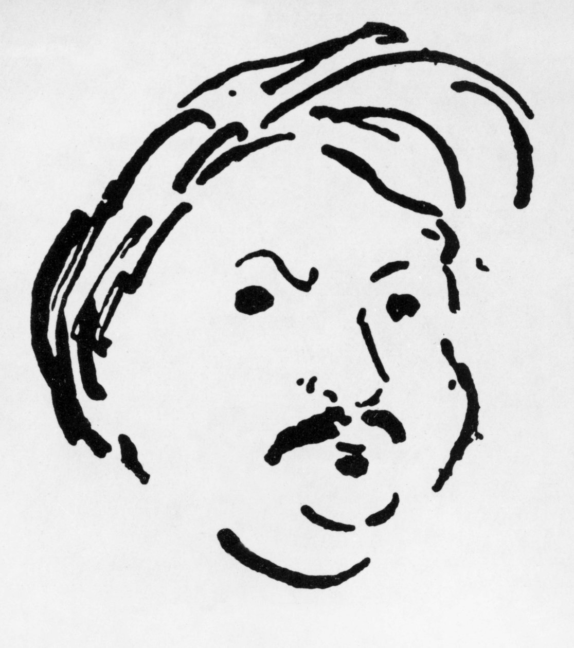 Honore de Balzac (litografia) autorstwa Albert Marquet