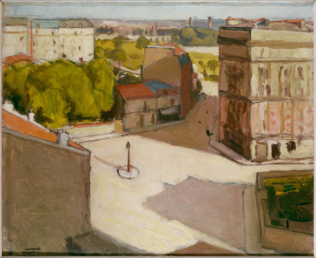 Mały plac z latarnią uliczną autorstwa Albert Marquet