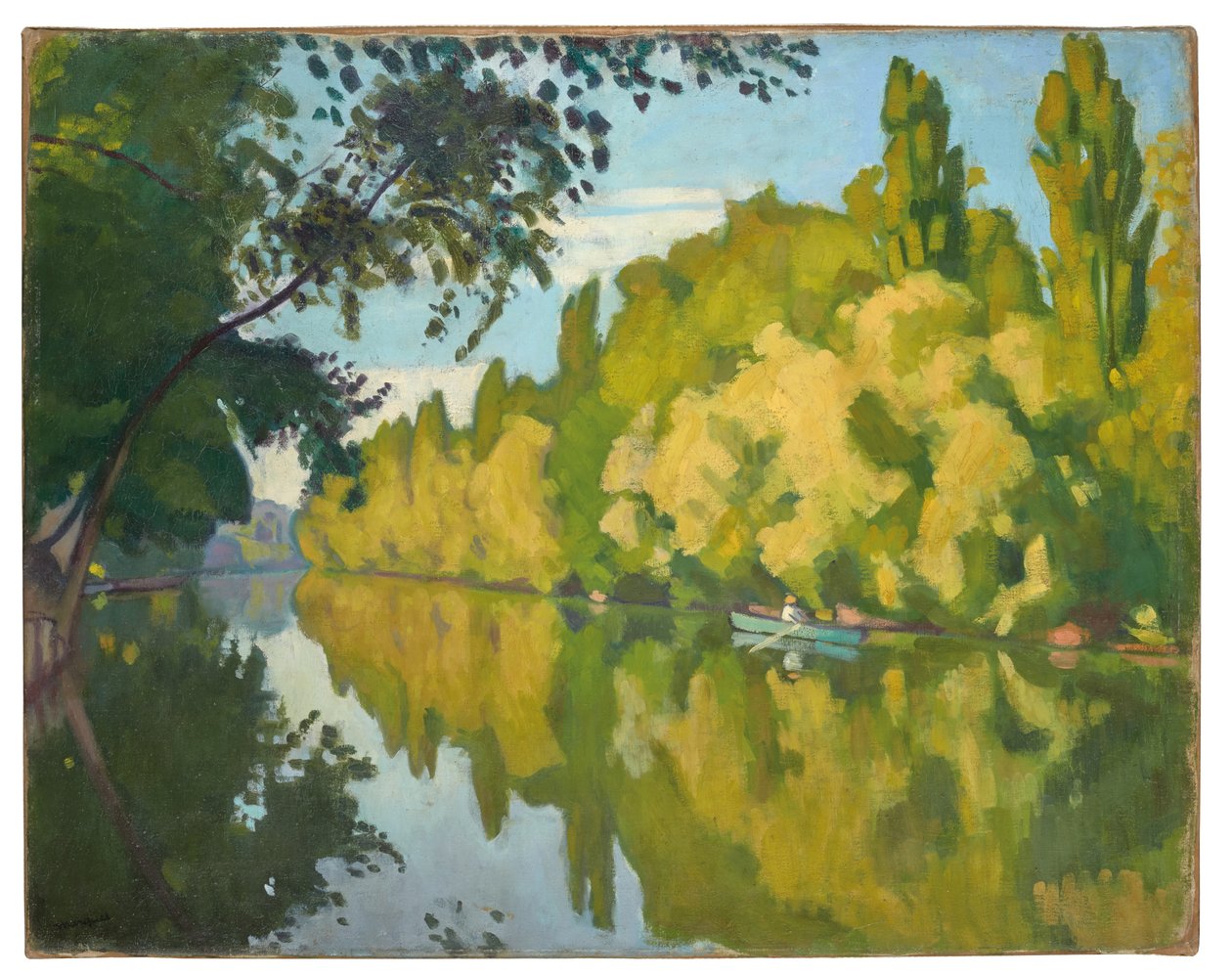 La Varenne Sainte-Hilaire, łódź autorstwa Albert Marquet