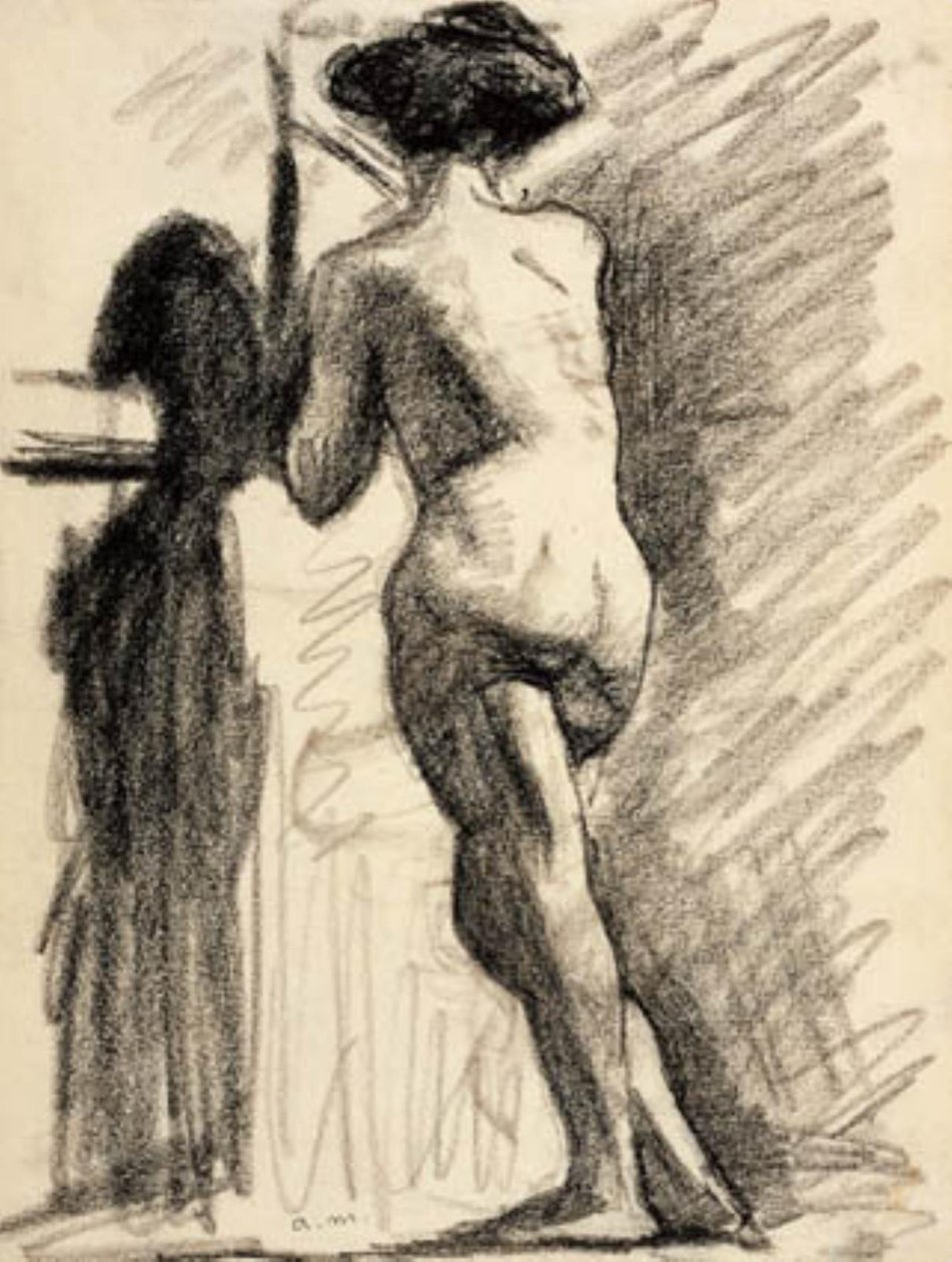 Modelka przy barze autorstwa Albert Marquet