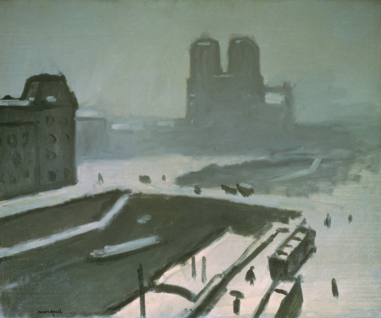 Notre-Dame zimą autorstwa Albert Marquet