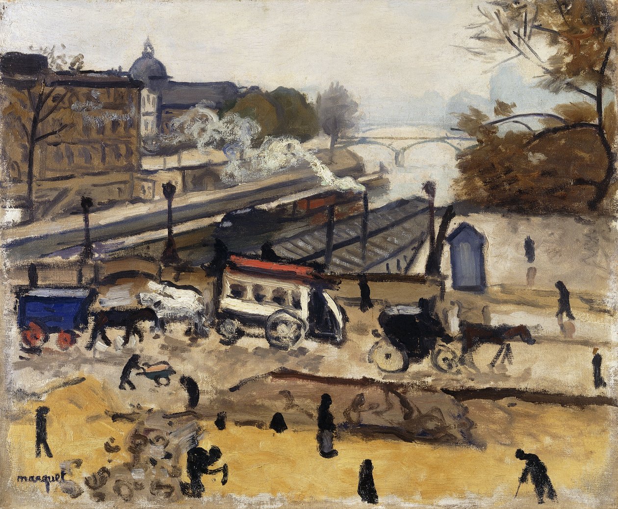 Paryż, Nowy Most, praca; Paryż, Pont Neuf, działa autorstwa Albert Marquet