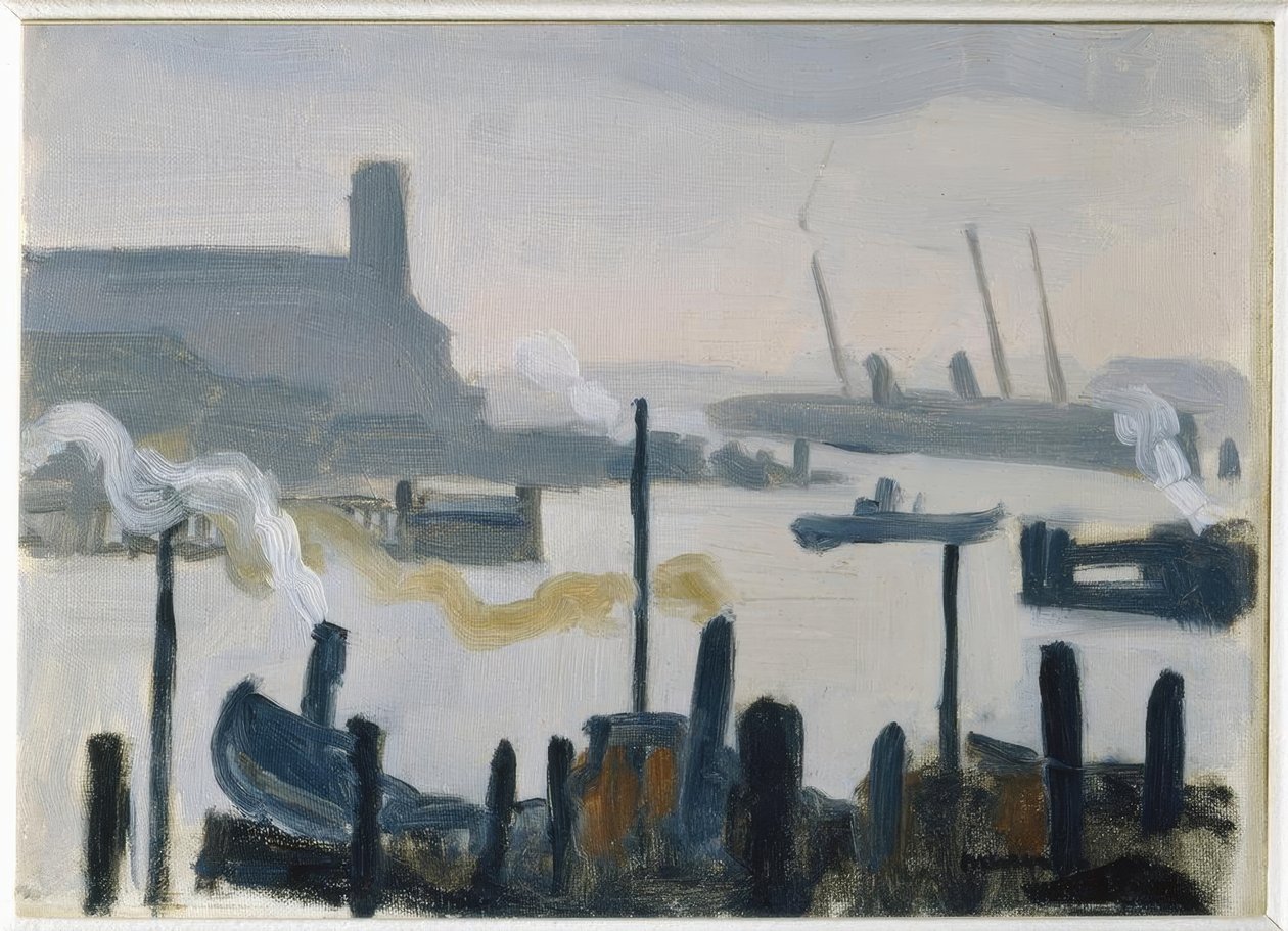 Port w Hamburgu autorstwa Albert Marquet