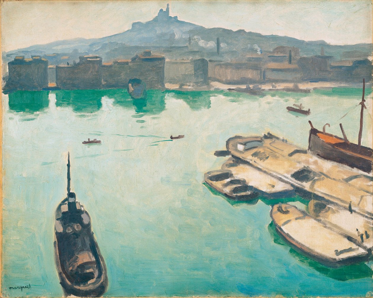 Porto de Marselha Polonês autorstwa Albert Marquet