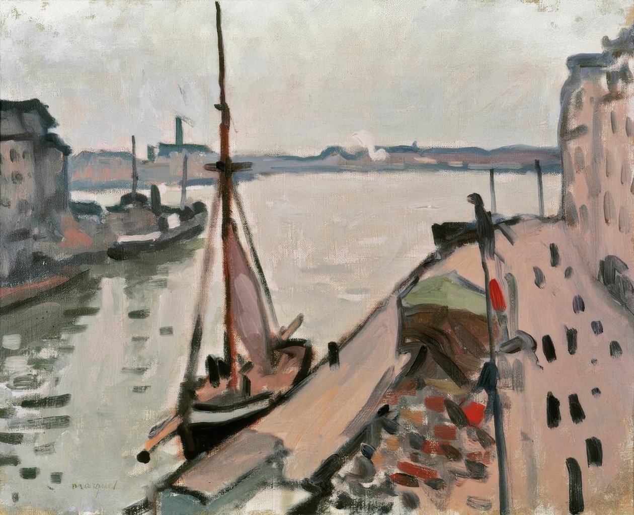 Nabrzeże z łodziami rybackimi autorstwa Albert Marquet