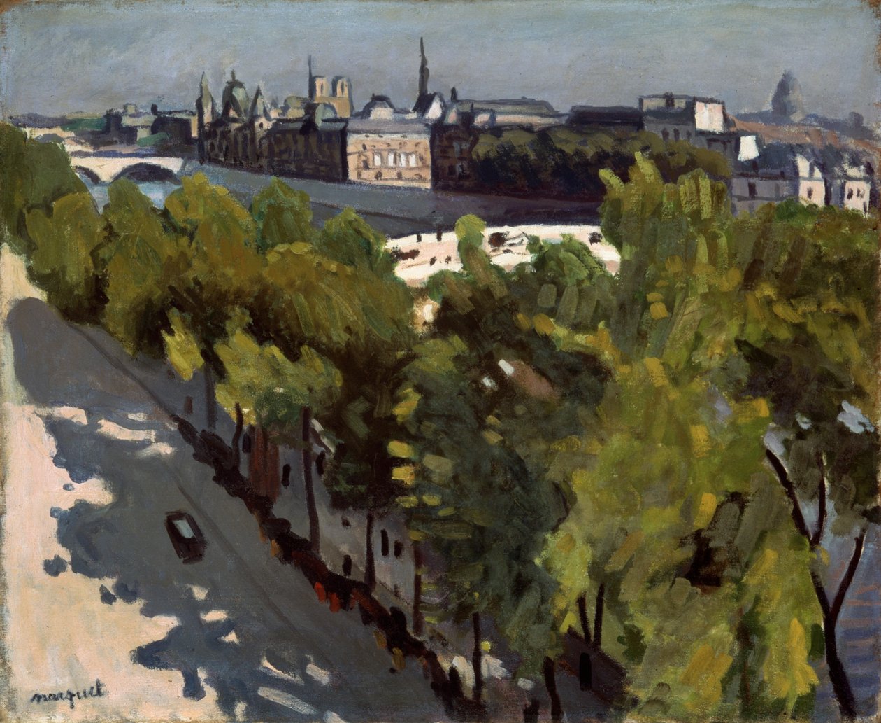 Quai du Louvre i Pont Neuf, 1906. autorstwa Albert Marquet