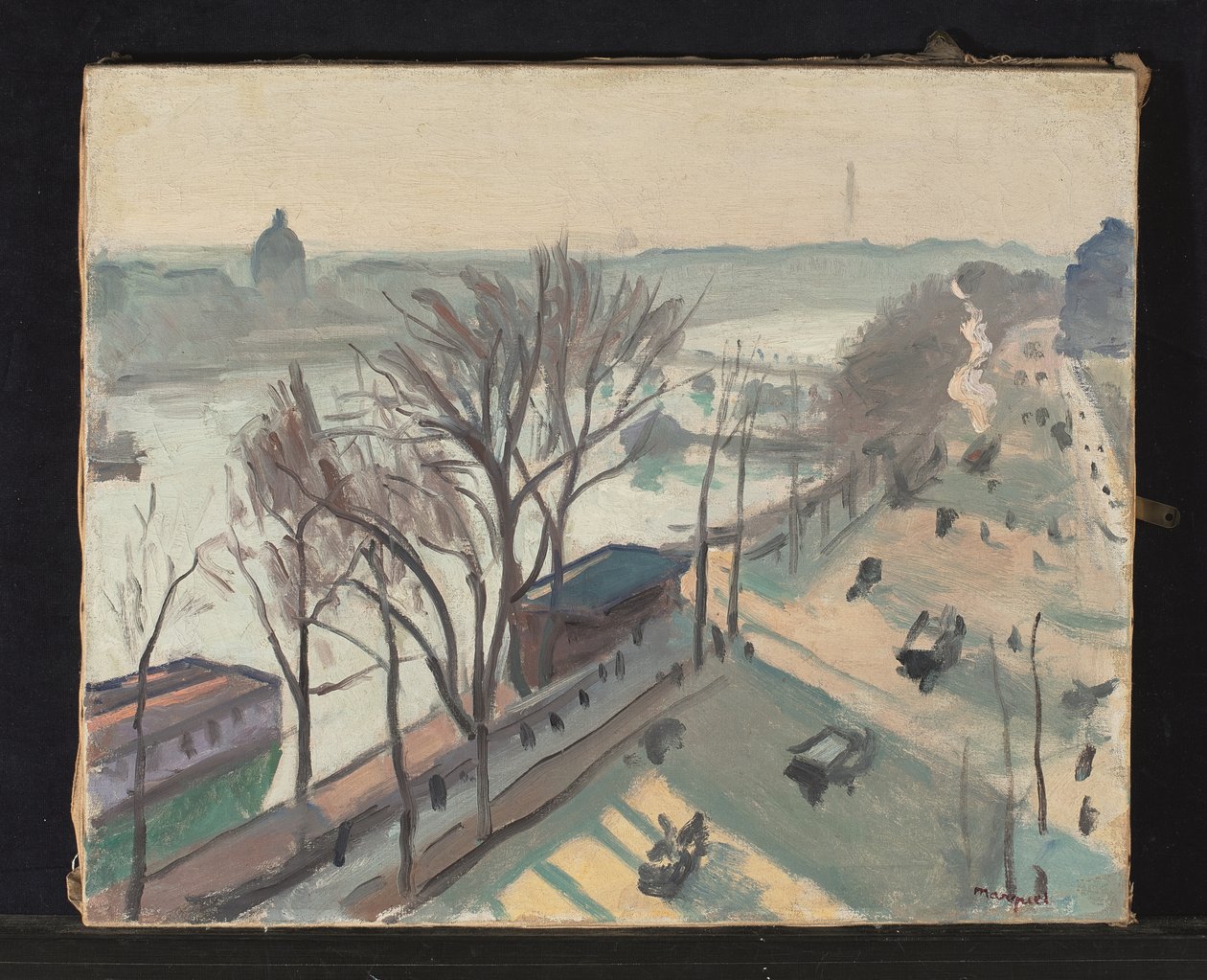 Quai du Louvre, blade słońce autorstwa Albert Marquet
