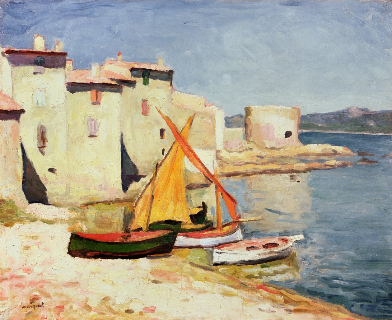 Saint-Tropez, ok. 1905 (olej na płótnie) autorstwa Albert Marquet