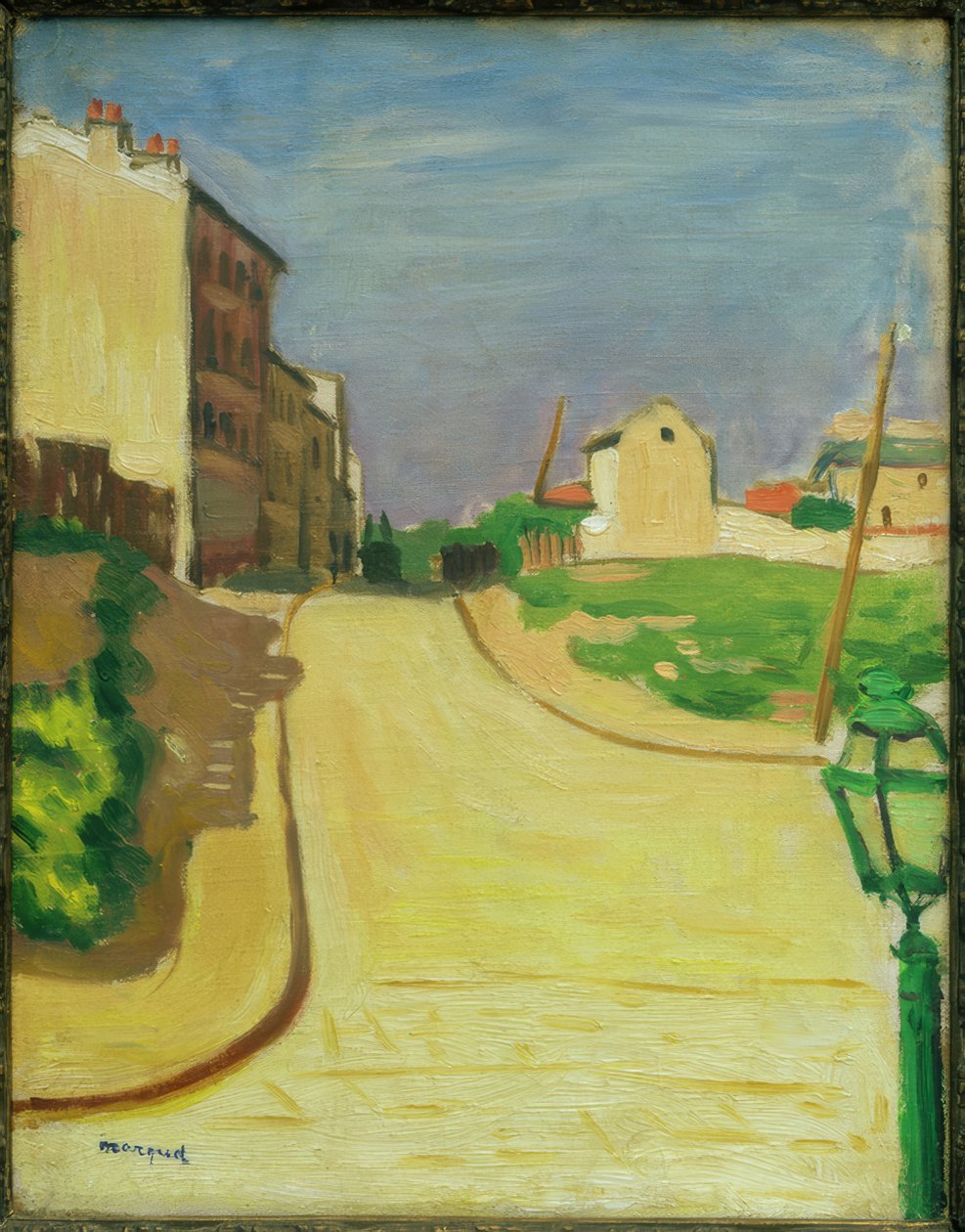 Ulica z zieloną latarnią autorstwa Albert Marquet