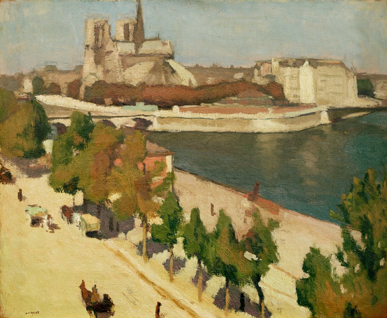 Apsyda Notre Dame w Paryżu autorstwa Albert Marquet