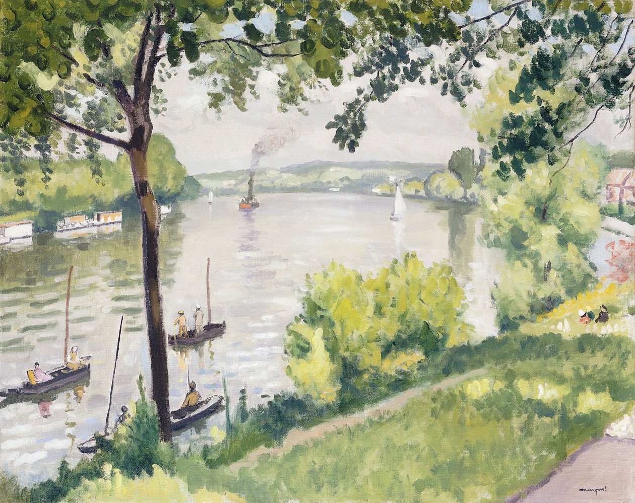 Brzegi Triel (holownik); Berge a Triel (holownik) autorstwa Albert Marquet