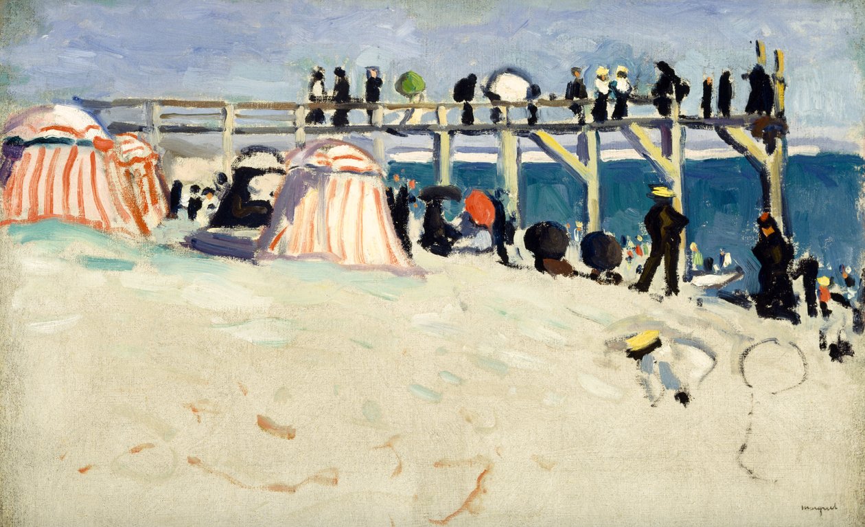 O calçadão em Sainte-Adresse polonês autorstwa Albert Marquet