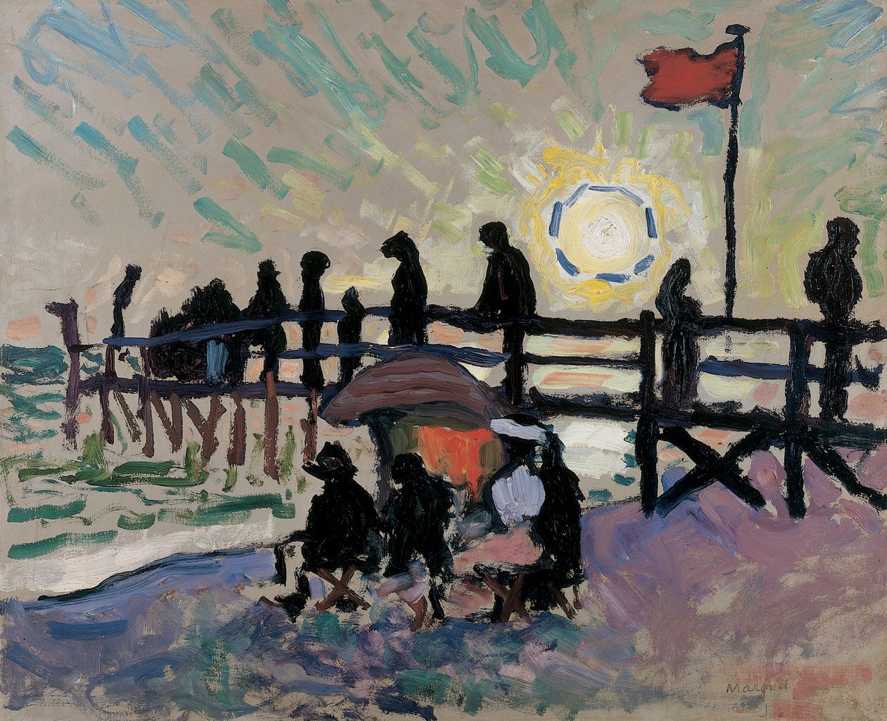 Kładka dla pieszych w Sainte-Adresse autorstwa Albert Marquet