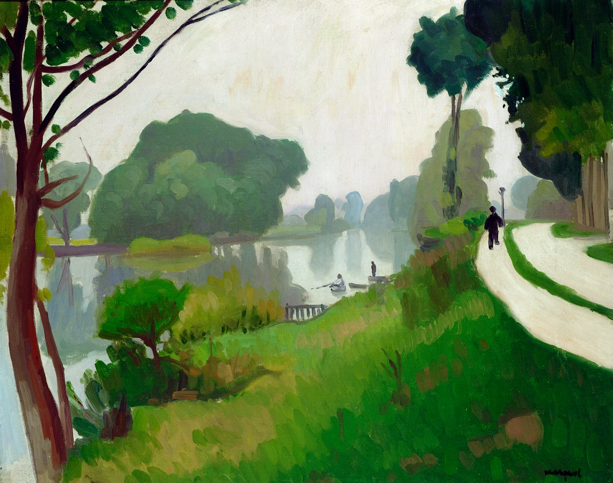 Marna w Varenne-Saint-Hilaire autorstwa Albert Marquet