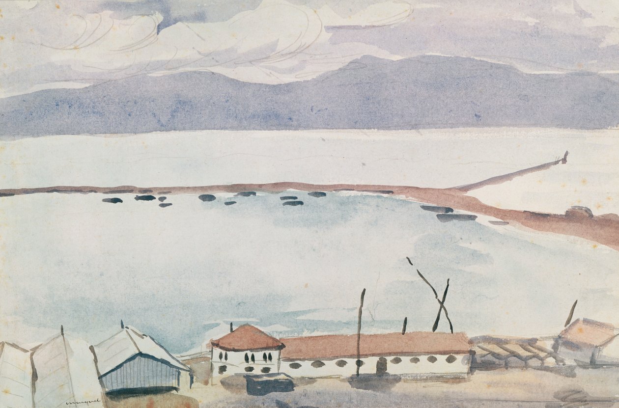 O porto de Bougie, argelino autorstwa Albert Marquet