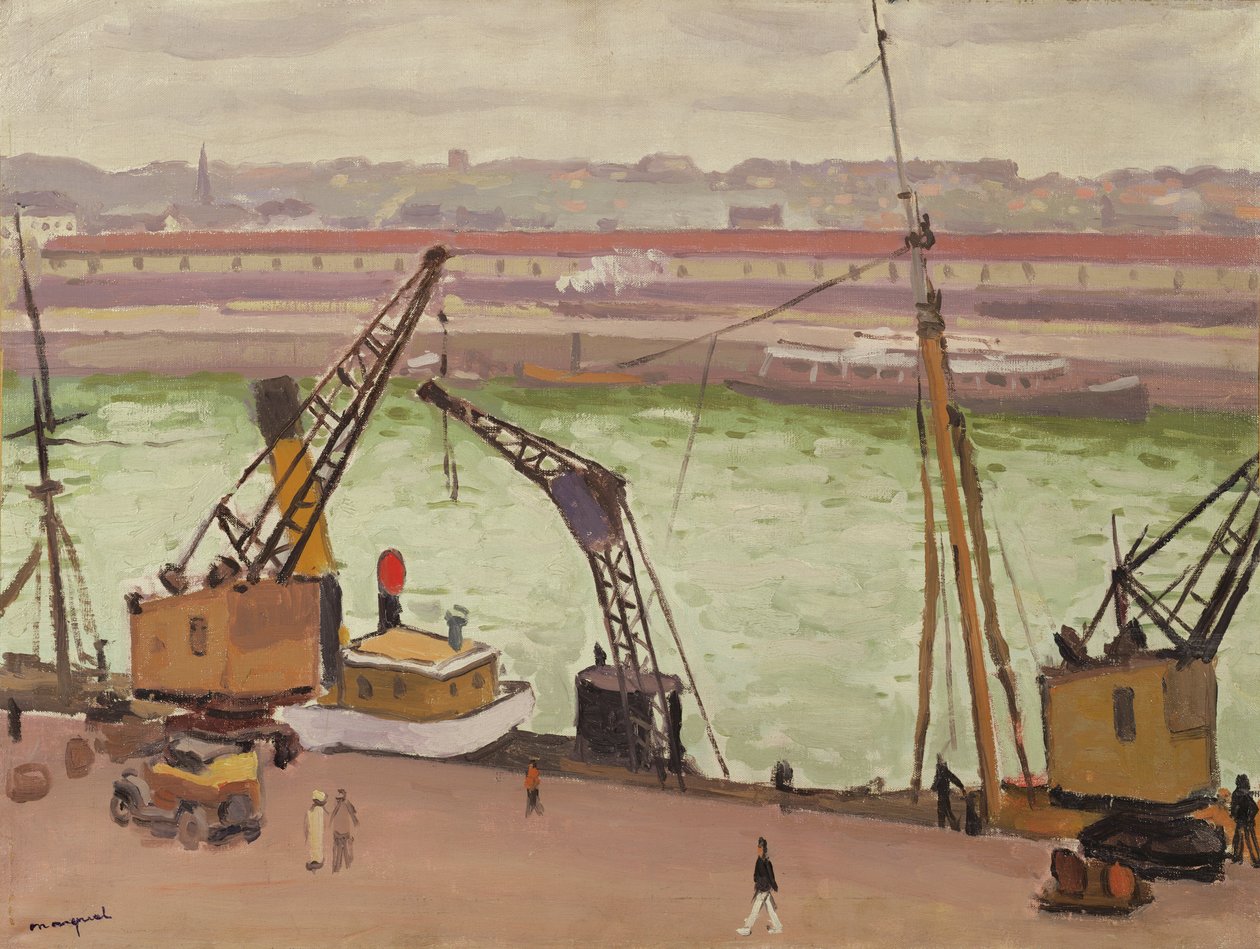Port w Boulogne-sur-Mer autorstwa Albert Marquet