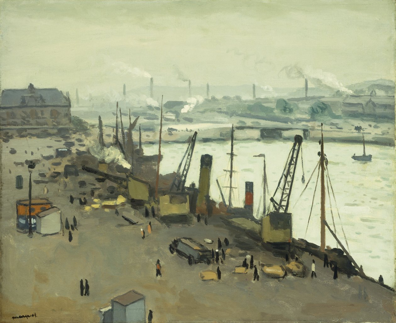 Port w Boulogne; Port w Boulogne sur Mer autorstwa Albert Marquet