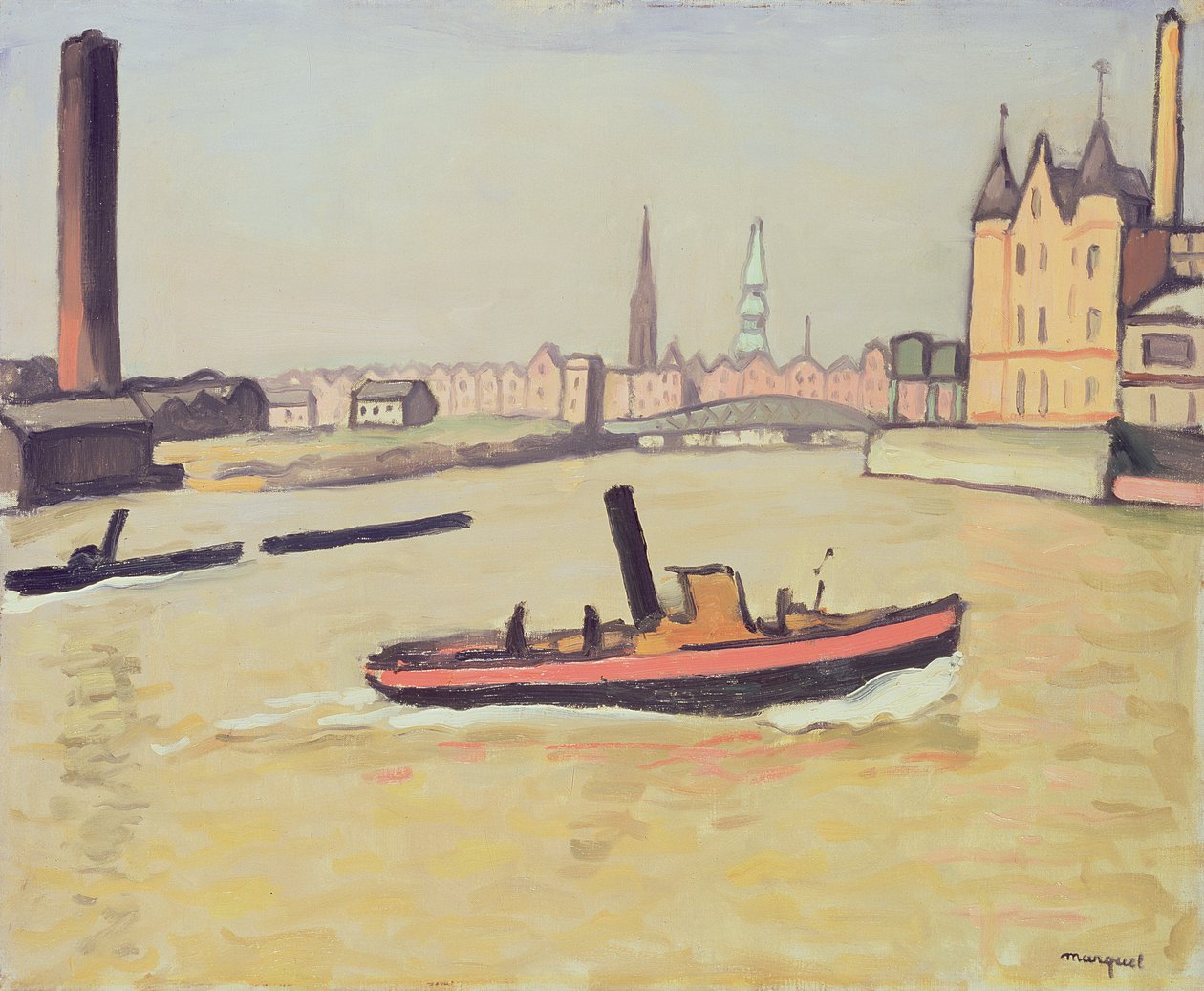 Port w Hamburgu autorstwa Albert Marquet