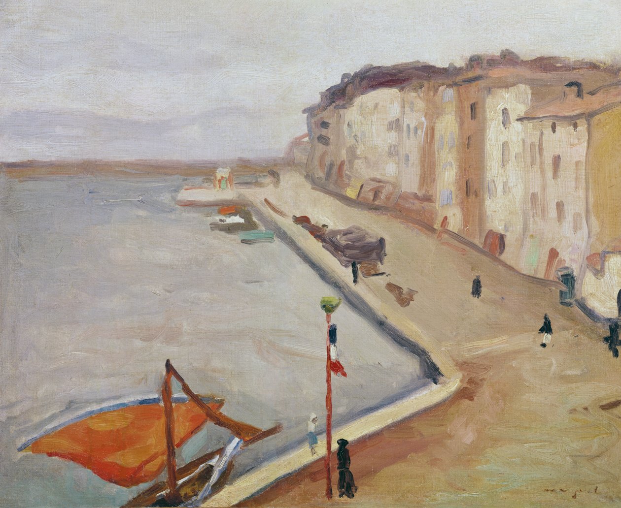 Port w Saint-Tropez autorstwa Albert Marquet