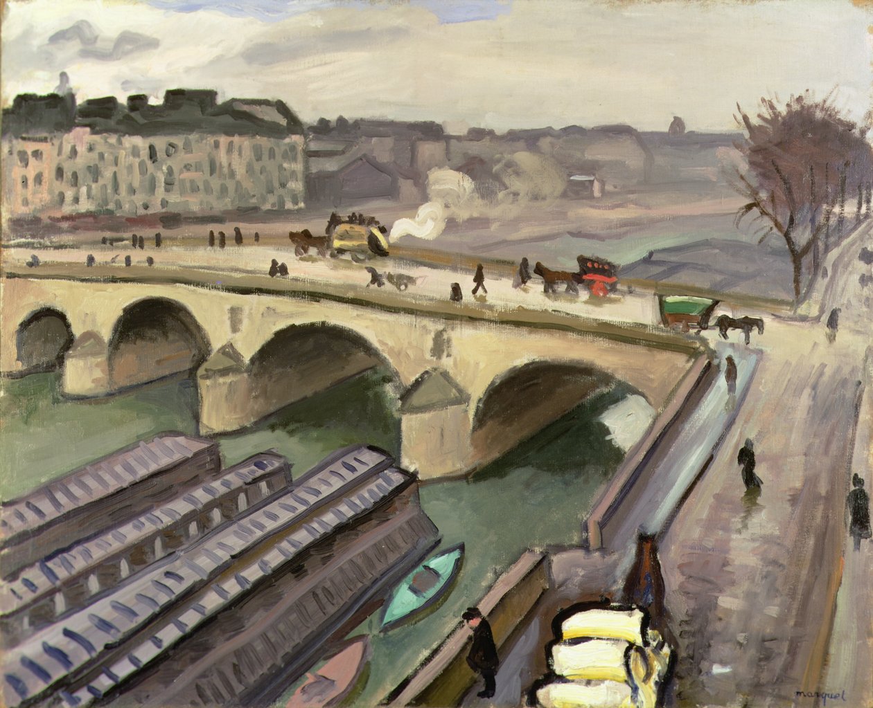 Sekwana w Paryżu, ok. 1907 r. (olej na płótnie) autorstwa Albert Marquet