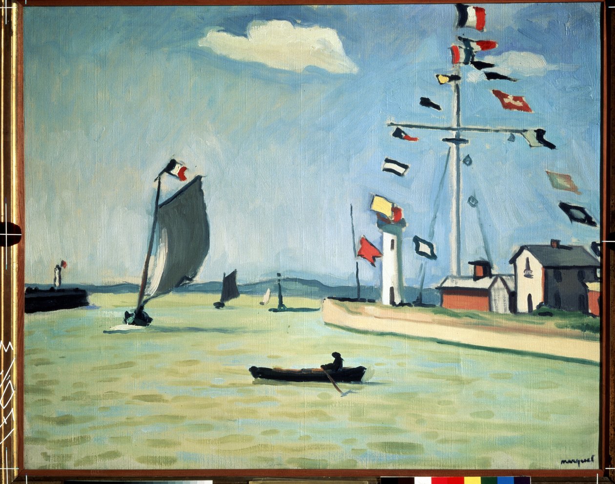Port Honfleur w Normandii autorstwa Albert Marquet