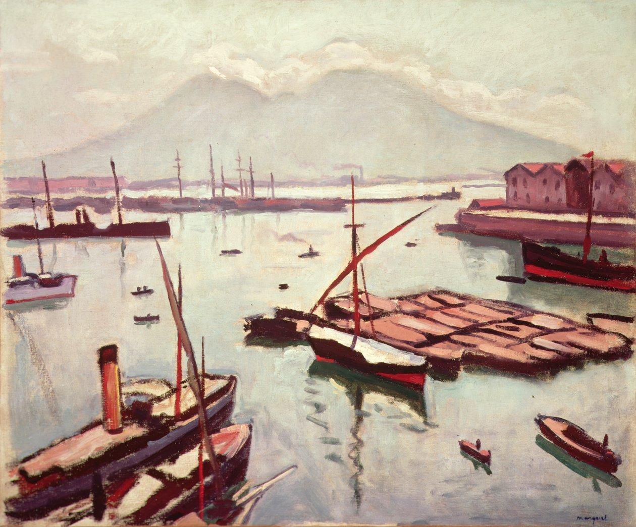 Widok Neapolu (olej na płótnie) autorstwa Albert Marquet