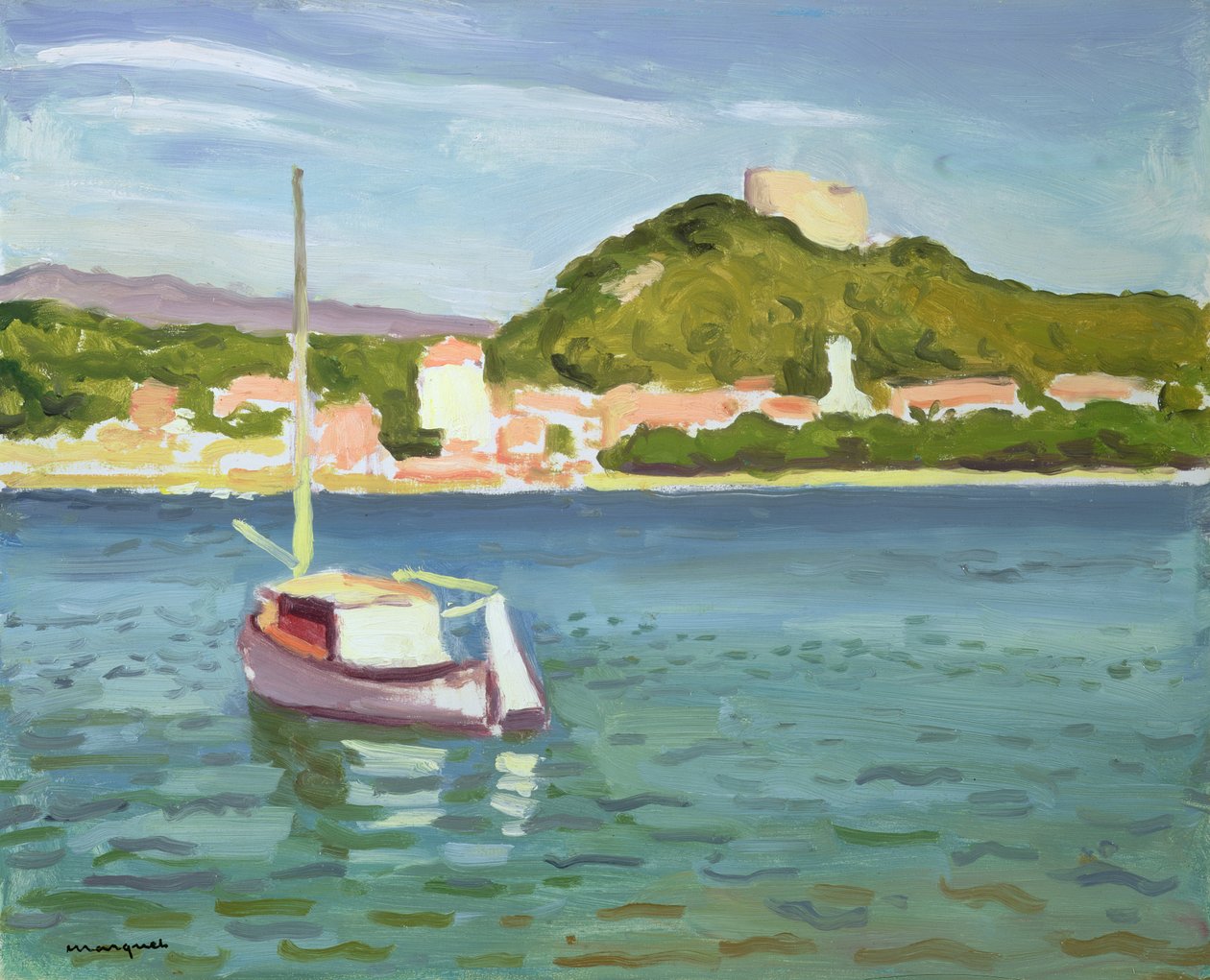 Widok na Porquerolle autorstwa Albert Marquet