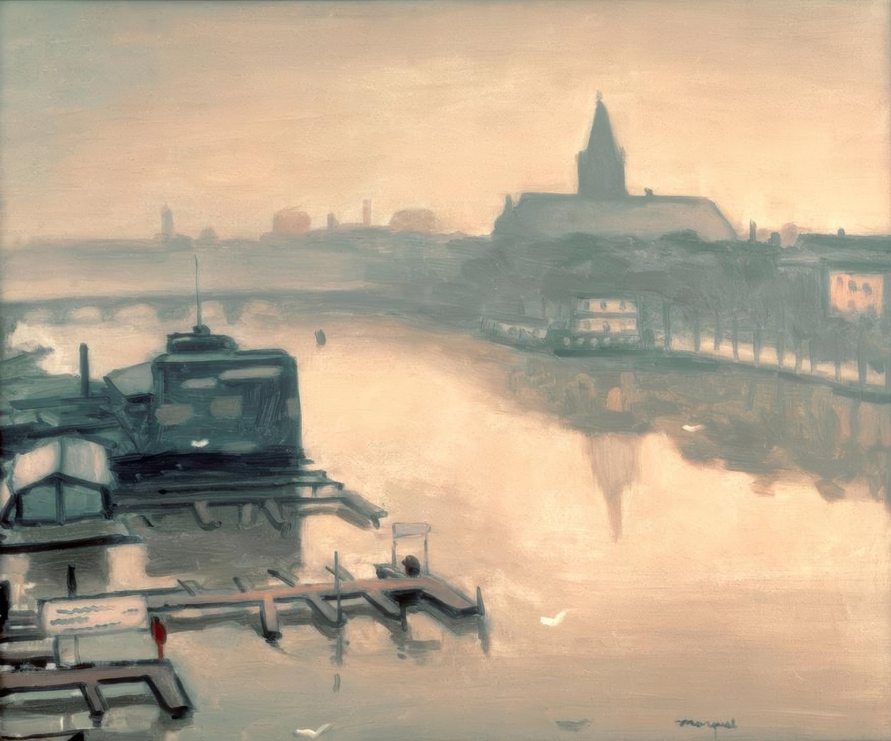 Widok na Amstelhotel autorstwa Albert Marquet