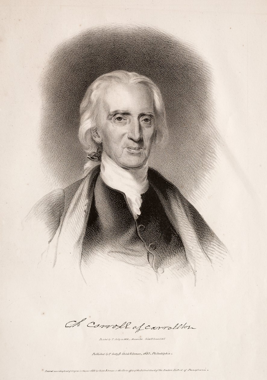 Charles Carroll z Carrollton, Maryland autorstwa Albert Newsam
