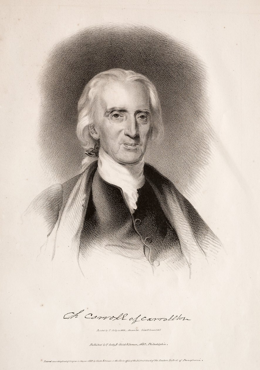 Charles Carroll z Carrollton, Maryland, 1832. autorstwa Albert Newsam