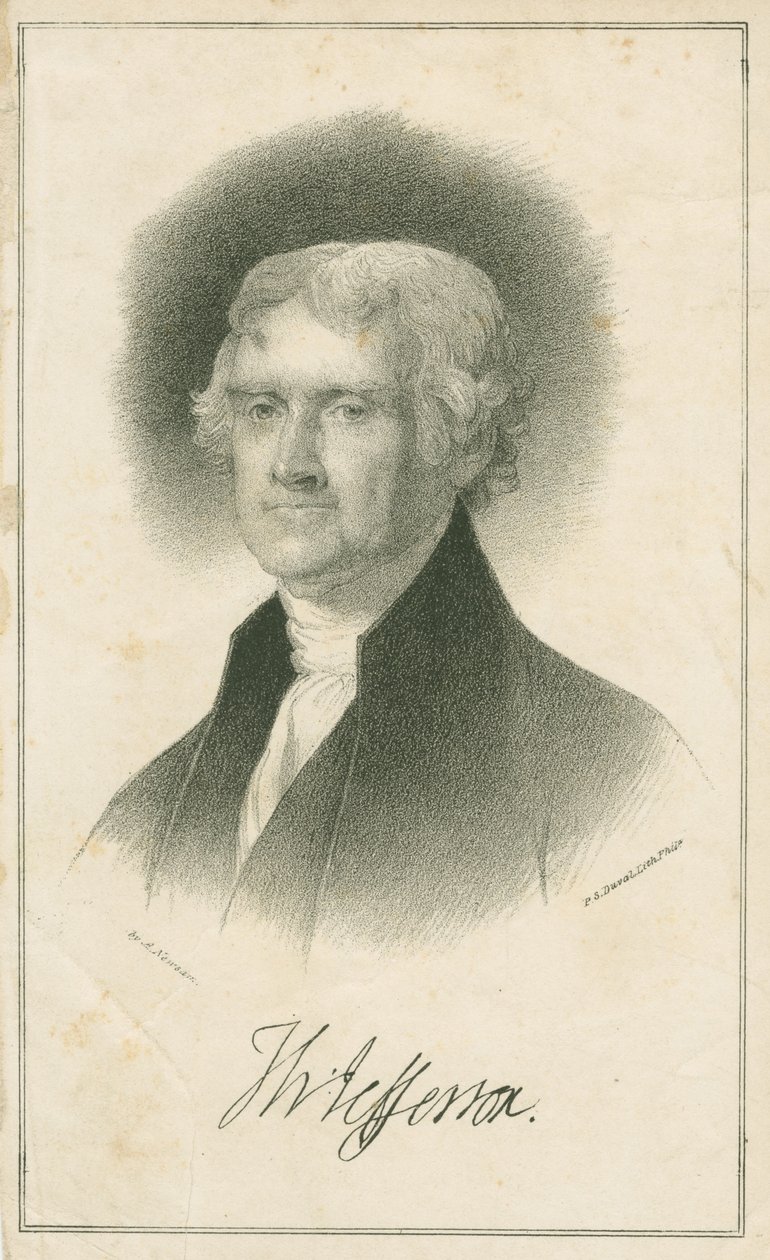Thomas Jefferson, 1840 autorstwa Albert Newsam