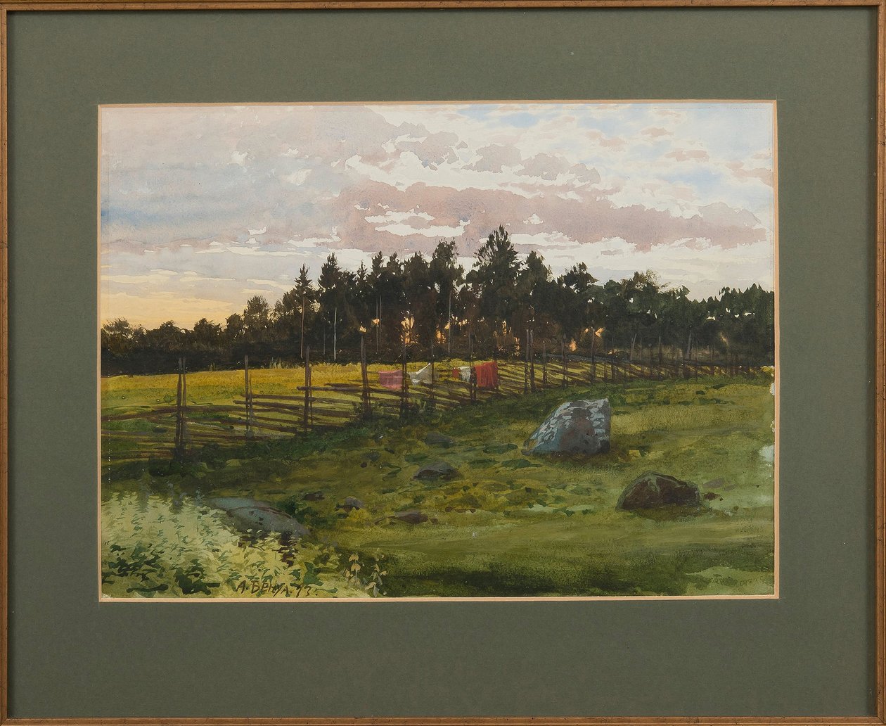 Letni wieczór, 1893 autorstwa Albert Nikolaevich Benois