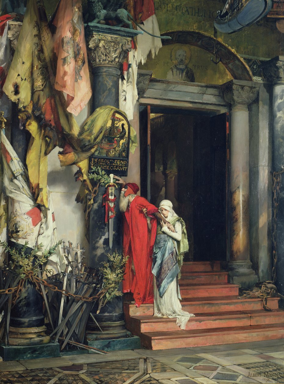Admirał Carlo Zeno (1334-1418) 1878 autorstwa Albert Pierre Rene Maignan