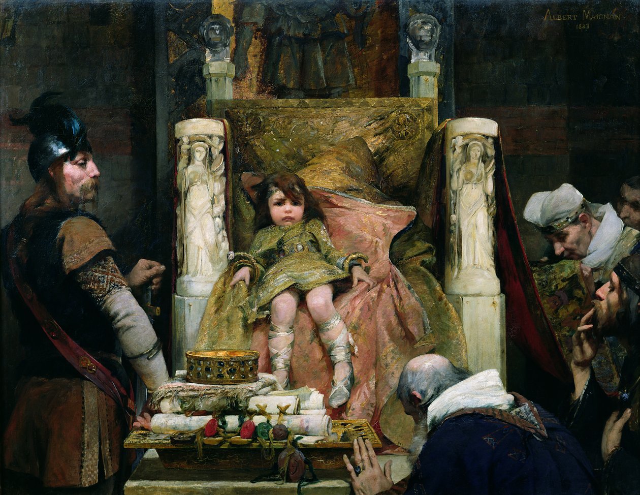Hołd dla Clovisa II (635-657) autorstwa Albert Pierre Rene Maignan