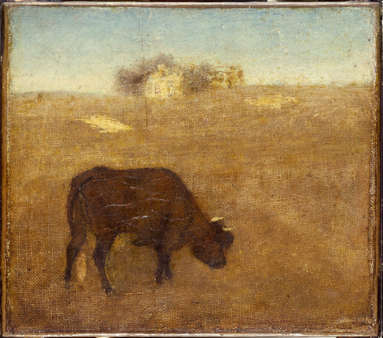 Wieczorna Poświata, Stara Czerwona Krowa, początek do połowy lat 70. XIX wieku autorstwa Albert Pinkham Ryder